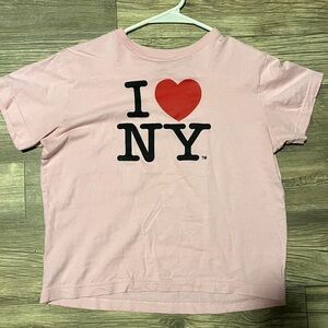 I Love NY Pink Kids T-Shirt